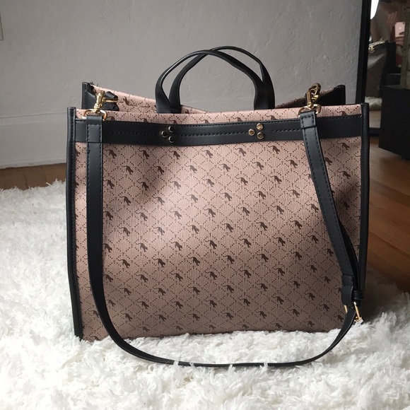 NWOT Topshop Lion Safari Tote w/ Charm Chain - Picture 2 of 8